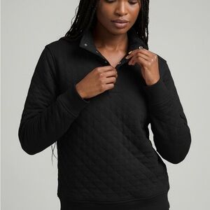 lululemon athletica Black Quilted Sweatshirt